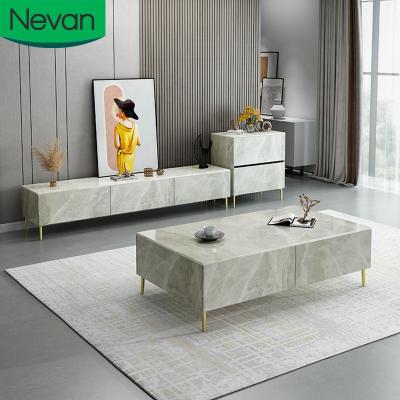 China 2021 Strong Load Bearing Custom High Gloss Living Room Furniture Wooden Coffee Table Large Design With Secret Storage for sale