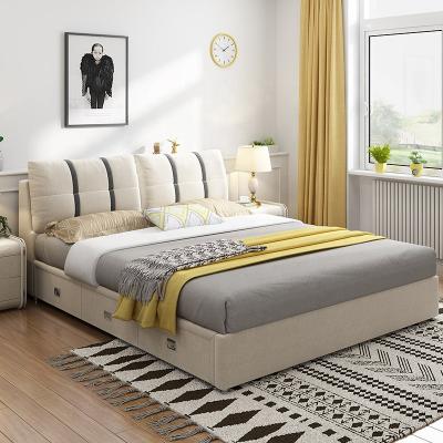 China Hot Selling Removable And Washable Fabric Design Convertible Double Bed Modern Bed Set Furniture For Bedroom for sale