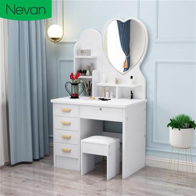 China 2020 Hot Selling Storage Low Price Vanity Makeup Room Drawer Dresser for sale