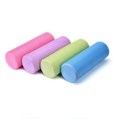 China Solid Fitness Yoga Foam Roller Muscle Massage Pilates Exercise Soft Roller EVA Eco-friendly for sale