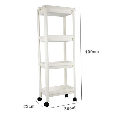 China Bathroom Most Popular Bathroom 3 Tier Utility Cart Slim Storage Gap Carts for Kitchen Living Room Tight Spaces Reduce Gap for sale