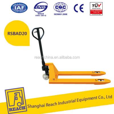 China Wholesale price 2500kg gs top manual technology hand pallet trucks 180*50mm for sale