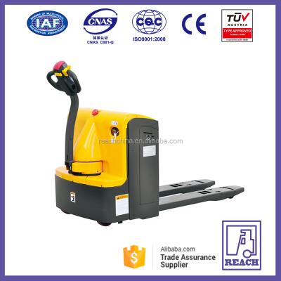 China Low consumption mini transpallet electric pallet truck 250*70mm for sale