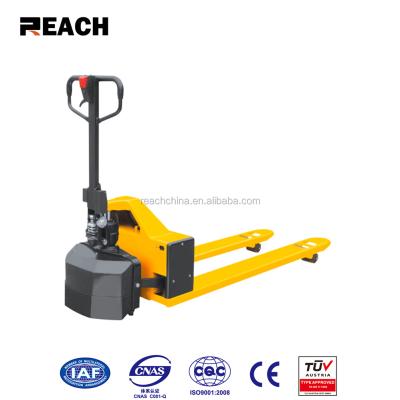 China Low power portable semi electric 1000kg mini pallet truck 185mm for sale