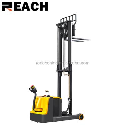 China Chinese factory reach stacker and electric pedestrian stacker 250mmX70 for sale