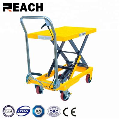 China 300kg 855*500*50mm mini mobile factory direct supply hydraulic scissor lift table for sale