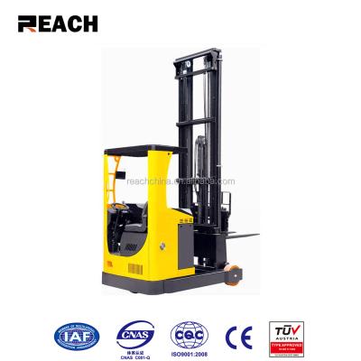 China China Factory 2 Ton Forklift Reach Truck Narrow Aisle Seated Electric Reach Truck 2000kg for sale