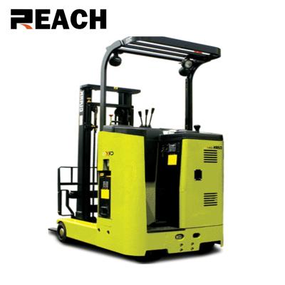 China Hotels Shrink Aisle 1.5ton 6m CLARK Electric Reach Truck Forklift for sale