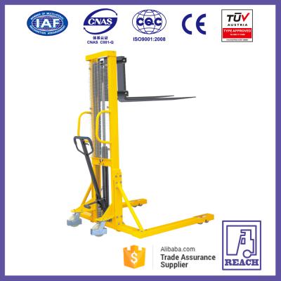 China Construction Forklift Jack Lift Truck Hydraulic With Spread Legs 500 Kg for sale