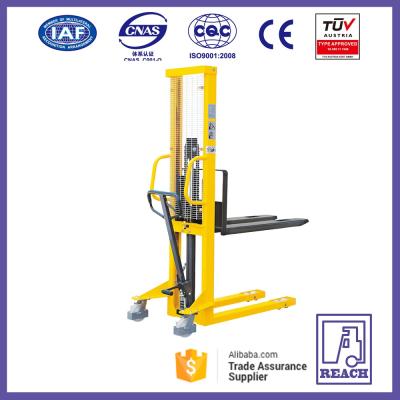 China Ningbo factory CE hand pallet truck/forklifts/manual stacker 1500 kg for sale