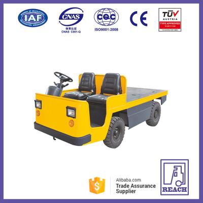 China Warehouse Equipment Electric Tow Tractor With 2000*1250 Mm Platform for sale