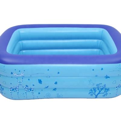 China Giraffe 3 Layer 150cm Inflatable Pool Inflatable Swimming Pool Children Swimming Equipment In House For Family for sale