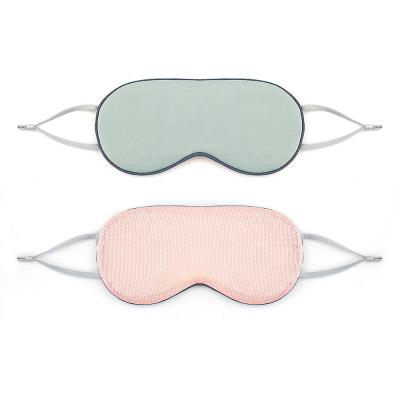 China Dark circles spot eye mask fresh dual-function milk eye sleep travel shade wholesale and hot double-sided silk eye mask for sale