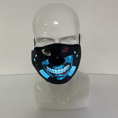 China Fashion Carnival Halloween Shape Party Decoration High Quality Mask Charging Multimode Sound Activated Mask for sale