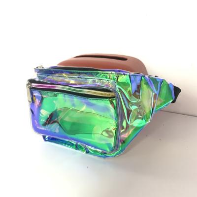 China 2021 New Trendy Fashion Sports Unique One-Shoulder Bag Waist Bag Laser Gradient Laser Gradient Chest Bag for sale