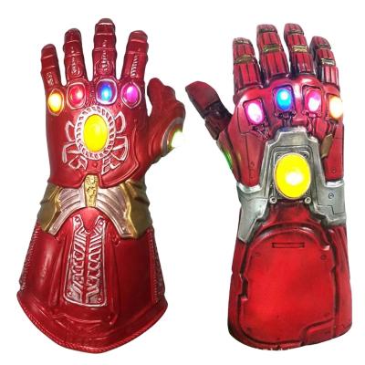 China Unique Avengers Thanos LED Flashing Gloves For Adults Colorful LED Gloves For Various Party for sale