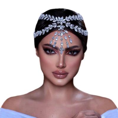 China Fashion Luxury Women's Party Forehead Jewelry Accessories Wedding Headwear Headband for sale