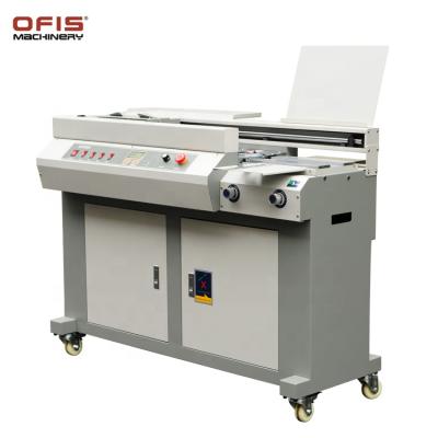 China Hot Melt Glue HC55 A4 Automatic Desktop Hot Melt Glue Binding Machine With Side Glue for sale