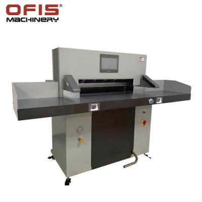 China Hydraulic Automatic Trimming Guillotine Paper Heavy Duty Paper Cutter 8008HT With Touch Screen for sale