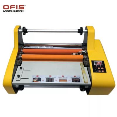 China 350mm Desktop Single Face Dual Hot And Cold Laminating A3 Laminator for sale