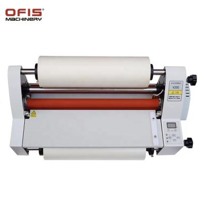 China One Face Laminating 350 Mm A4 Table Hot Cold Laminate Single Side Laminator Double Side Heating for sale