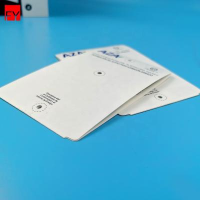 China Waterproof Tags Waterproof Double Round Mini Product With Hole Semi-Adhesive Hang High Temperature Tag Blank Square Stainless Steel Holes for sale