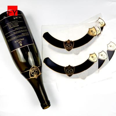 China Waterproof Full Color Printing Waterproof Wine Label For Bottle for sale