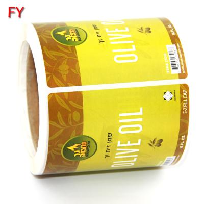 China Waterproof Sticker Beer For Oil Cosmetic Water Seal Logo Plastic Glass Label Printing Lightweight Stickers Class Beverage Bottle Paper Label for sale