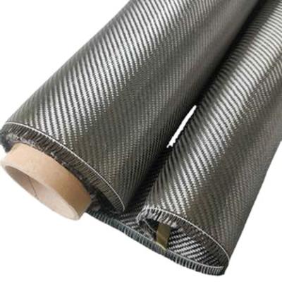 China Anti-Pull Carbon Fiber 3k 6k 12k Black Twill Weave Carbon Fiber Fabric for sale