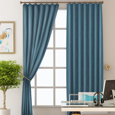 China Hot Sale Blackout Honeymoon Curtains Natural Soft Solid Insulated Grommet Blackout Curtains For Bedroom Window for sale