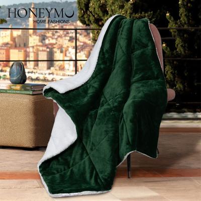 China HONEYMOON Christmas Luxury Throw Blanket 2022 Anti-static Hot Sale New Design For Home With Low Price for sale