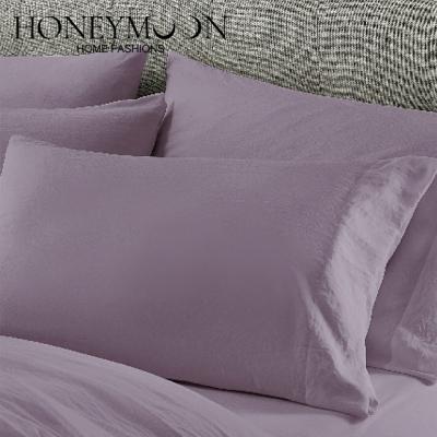 China Folded Home Textile Soft Like Cotton 4 Pieces Microfiber Sheet Sets For Solid Color Comforter for sale