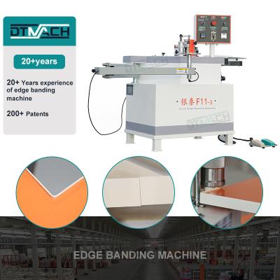 China high speed woodworking edge banding machine DTMACH wood based panels pvc mdf board edge banding machine for sale