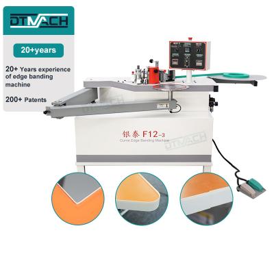 China pvc melamine plastic edge band office furniture edgebander enchapadora de cantos W-3 curve and line board edge banding machine for sale