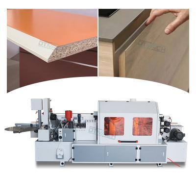 China 45 and 90 degrees bevel mdf edge banding machine automatic gluing kdt fully automatic 45 degree edge banding machine pre milling for sale