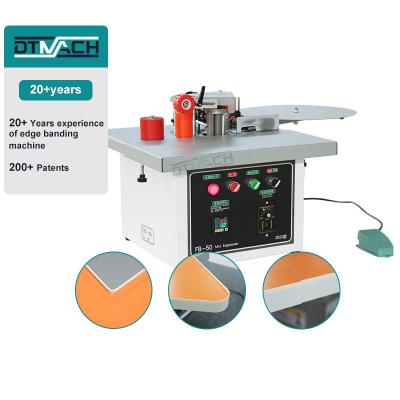 China woodworking machinery pvc edge band mdf board wood based panels machinery small mini portable edge banding machine for sale