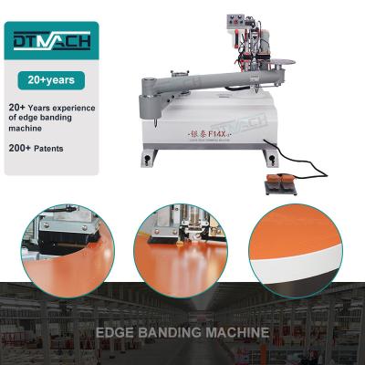 China DTMACH F14X straight and curved edge trimming machine machine a couper les bords incurves de panneaux de bois for sale