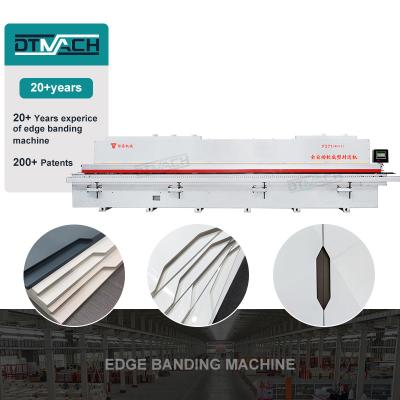 China DTMACH F371 Automatic Edge Banding Machine for half J and C shape kitchen cabinet soft forming edge bander for sale