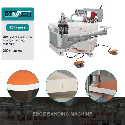 China DTMACH KN-700-3 curve edge banding machine manual edge banding machine gluing trimming edge bander for sale