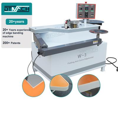 China w2 w-3 manual folding arm curve and straight edge banding machine woodworking curve edge banding machine for pvc for sale