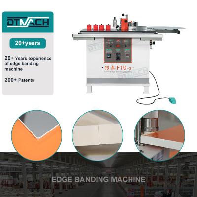 China DTMACH automatic bevel 45 degree edge banding machine manual curved edgebander woodworking machinery for sale