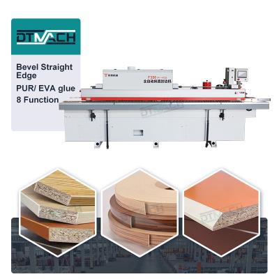 China fully automatic 45 degree edge banding machine edge bander pre milling 45 and 90 degrees bevel mdf edge banding machine for sale