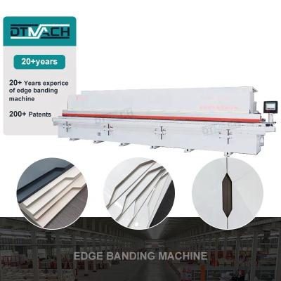 China DTMACH F371 automatic Line Edge Cutter Machines Pre Milling Wood Smooth Gluing Edge Banding Machine For Furniture Cabinet for sale