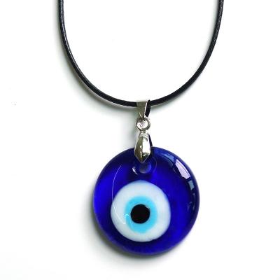 China Hot 2022 CLASSIC Evil Eye Turkish Evil Eye Amulet Glass Evil Eye Necklace Blue Evil Eye Necklace With 3 Size Hot Dropship for sale