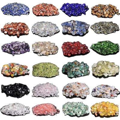 China Crystal Chip Wholesale Natural Tumble Crystals genuine Crystal Chip Bags Gemstone Chip Bags 100g 5-9mm Genuine Crystal Chip in stock for sale