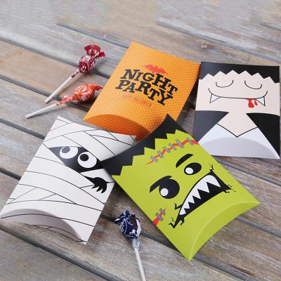 China Recycled Materials Folding Type Halloween Creative Orange Packing Box Gift Box Drawer Packing Box Packaging In Stock for sale