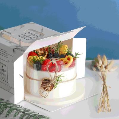 China Unique Recycled Materials Decorative Cake Boxes Personalized Cake Boxes Pie Slice Boxes In Stock for sale