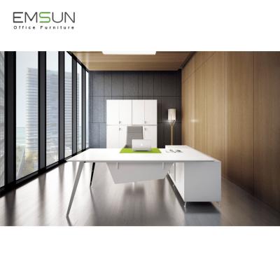 China BOARD China Modern Office Furniture White Executive Office Desk Wood Modern Executive Table For Sale for sale