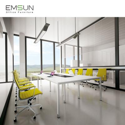 China PANEL EMSUN Factory Price Customized Modern Office Furniture Large Conference Table Design For 12 Person for sale