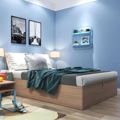 China Modern Bedroom Simple Design Leather Back Brown Bedroom Furniture for sale